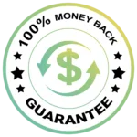 100% Money Back Guarantee - vector Design US, Inc.png