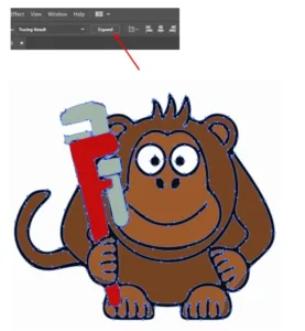 How to vectorizing an image tutorial expand option
