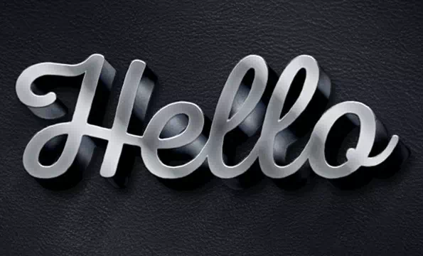 3D Metallic Text Effect in Adobe Photoshop