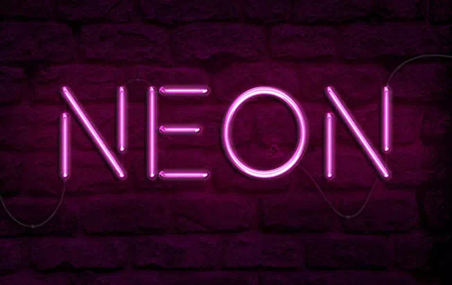 Neon Light Text Effect in Adobe Photoshop