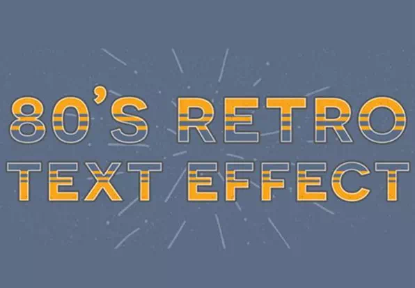 Retro Text Effect in Adobe Photoshop