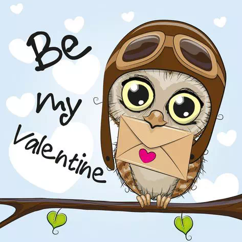 Cute Owl Valentine