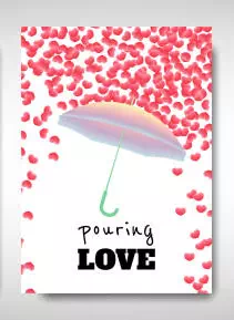 Love Shower valentines card design