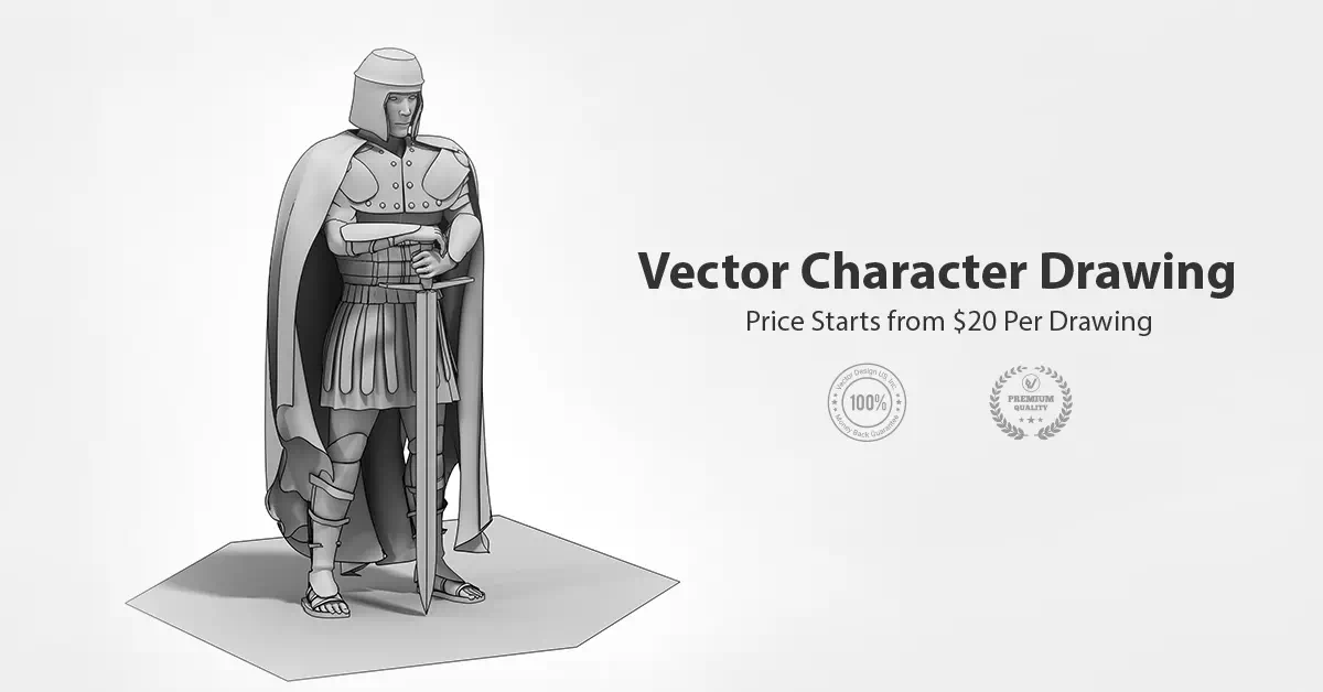 Vector Character Drawing Banner - Vector Design US, Inc.