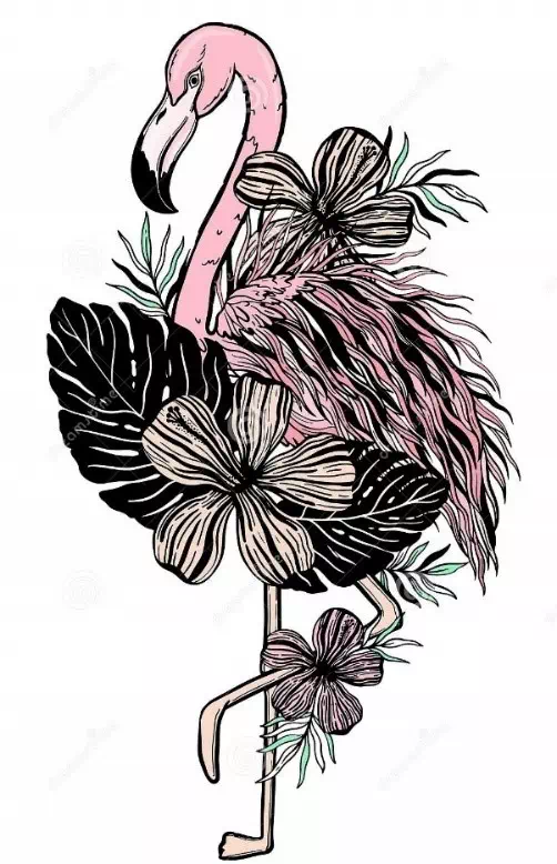 Flamingo Tattoo - Vector Design US, Inc.