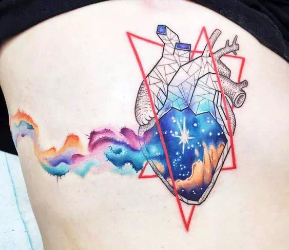 Galaxies Heart Tattoo - Vector Design US, Inc.