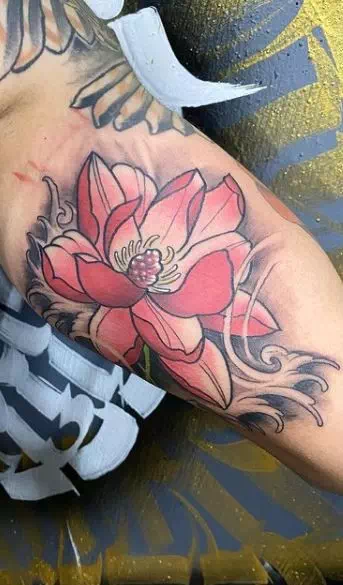 Lotus Flower Tattoo - Vector Design US, Inc.