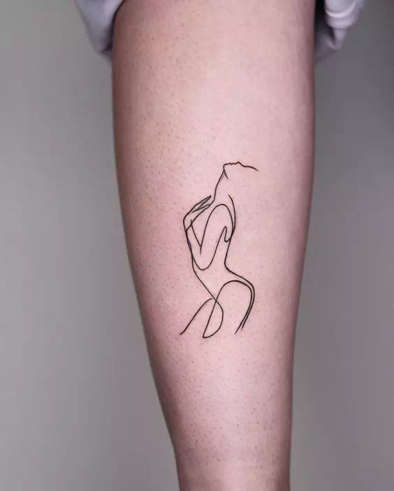Single Line Art Tattoo - Vector Design US, Inc.