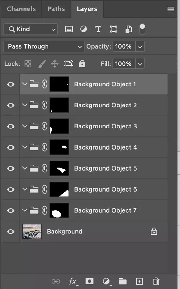 We can turn every detected object into a separate layer 2