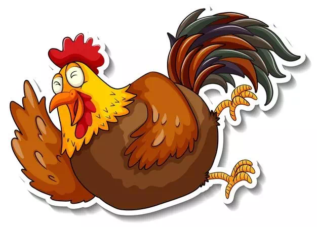 Chicken Burst out Into a Laughter - Vector Design US, Inc.