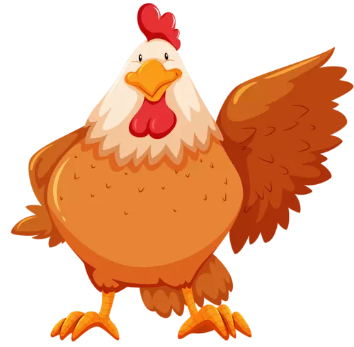 Chubby Chicken Wearing a Mask - Vector Design US, Inc.