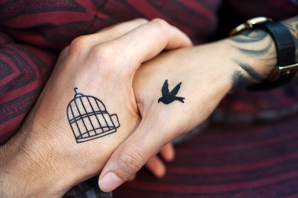 Couple raven tattoo - Vector Design US, Inc.