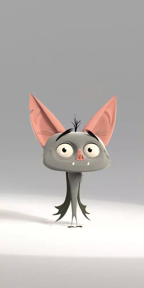 Long Ear Bat Cartoon - Vector Design US, Inc.