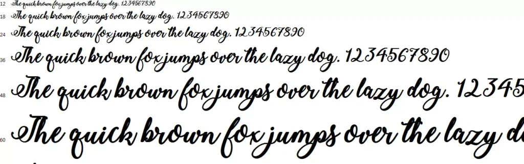 Stylish Calligraphy Font, Misti's Fonts