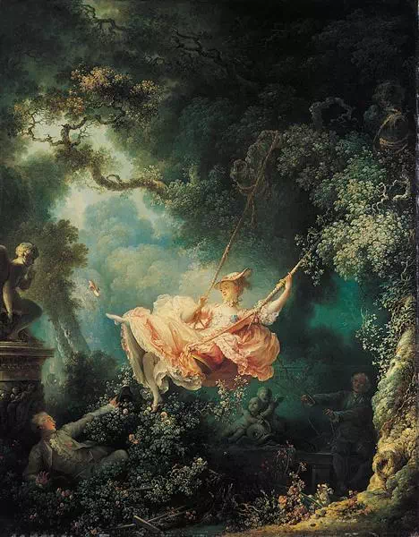 Happy Accident on the Swing by Fragonard