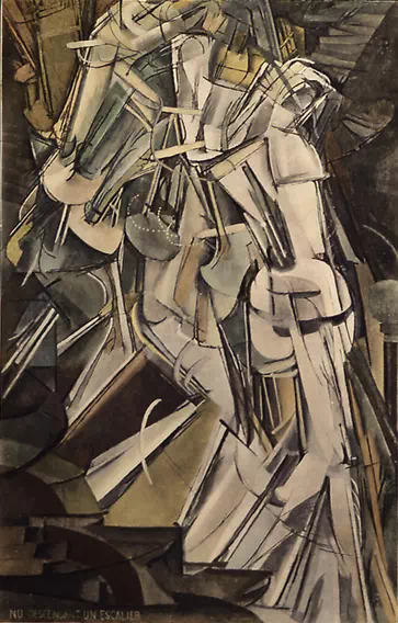 Nude Descending a Staircase by Marcel Duchamp