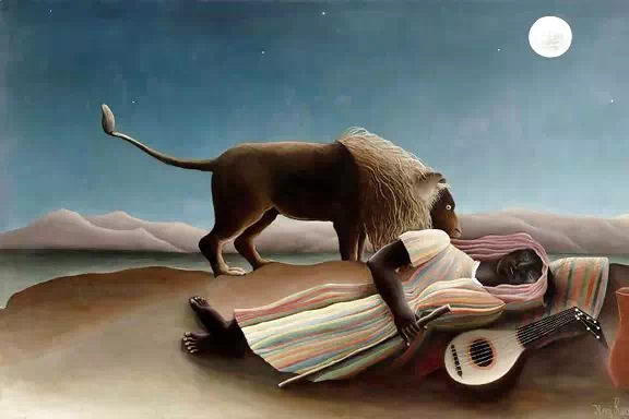 The Sleeping Gypsy by Henri Rousseau  