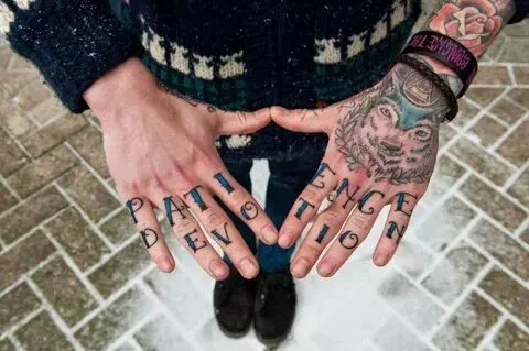 Finger Tattoos Men