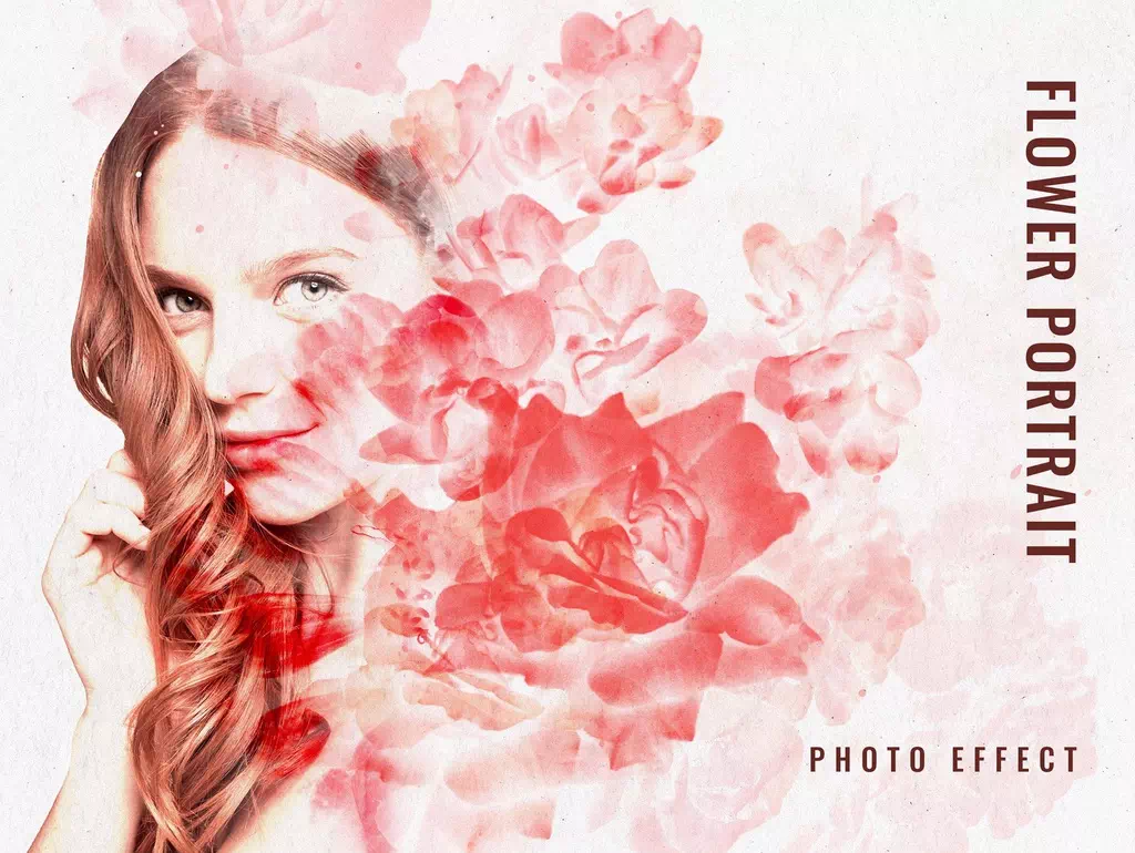 Flower Portrait Photo Effect - Vector Design US, Inc.