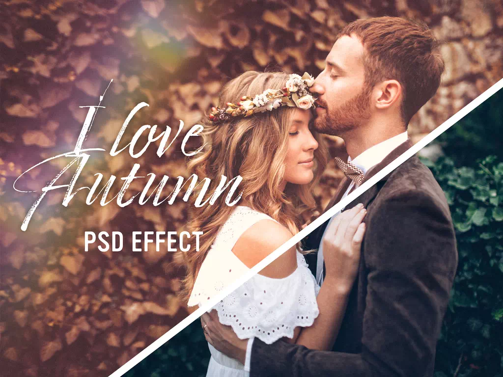 I love autumn PSD photo effect - Vector Design US, Inc.