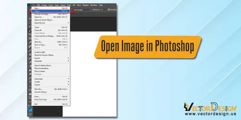 Step 1: Open Image in Photoshop
