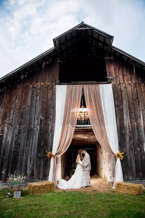 Rustic Barn with Wooden Details