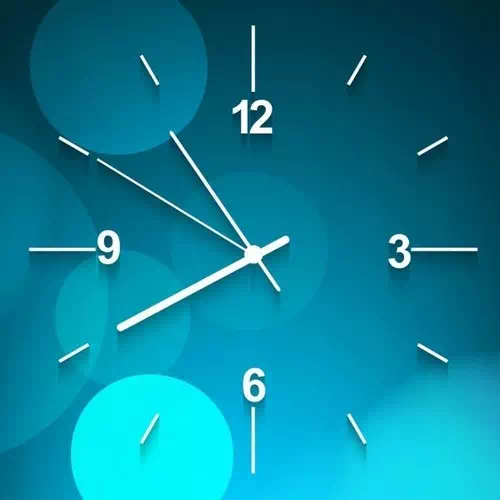 Free vector blue wall clock background