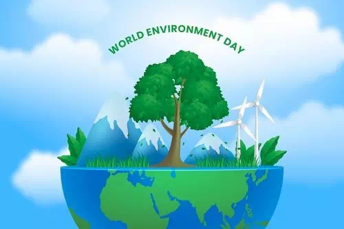 Free vector realistic world environment day background