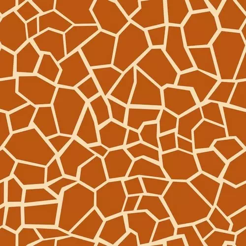 Vector giraffe skin in brown color seamless pattern