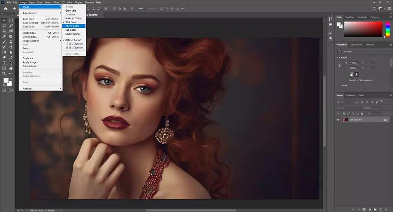 How To Change Color Mode in Photoshop