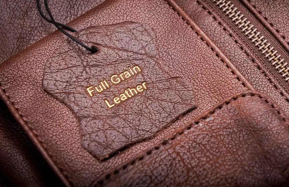 Embossing effects on leather and denim