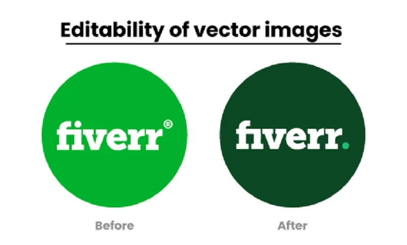 Editability of vector images
