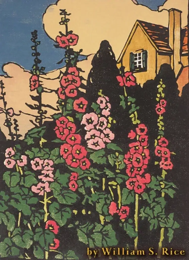 Flower Garden and Bungalow by William S. Rice painting