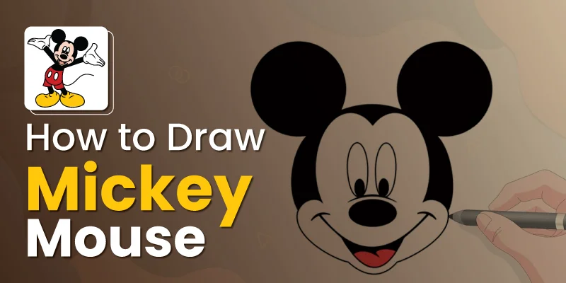 How to draw Mickey mouse from Mickey mouse - Cartoon drawings-saigonsouth.com.vn