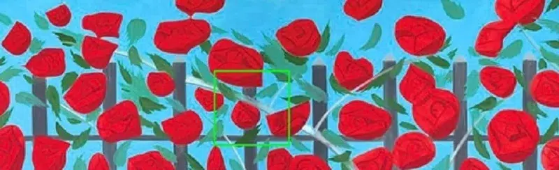 Red Roses with Blue by Alex Katz