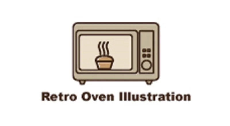 Retro Oven Illustration