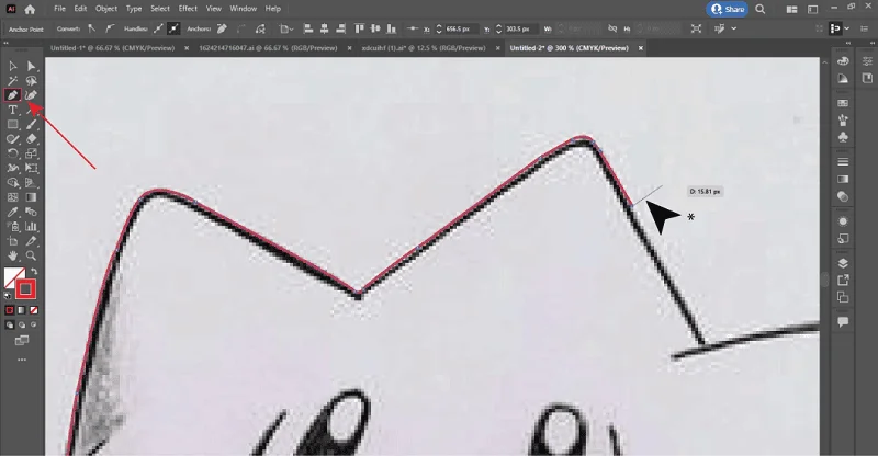 Tracing with the Pen Tool