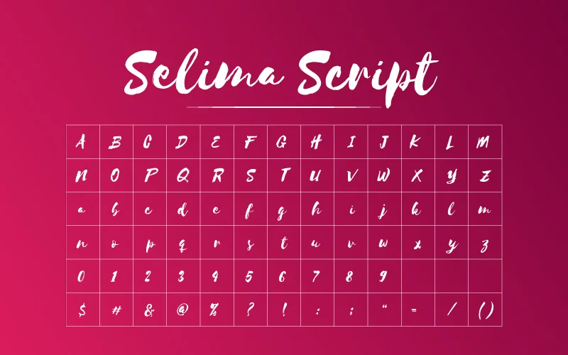  Selima Script