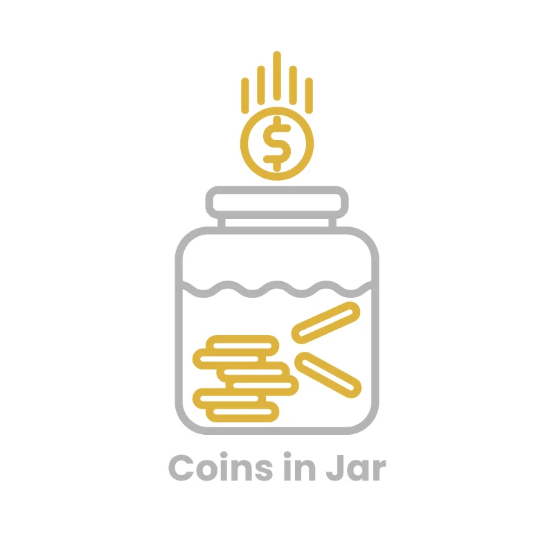 Coins in Jar