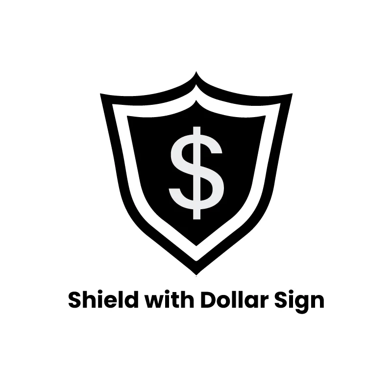 Shield with Dollar Sign